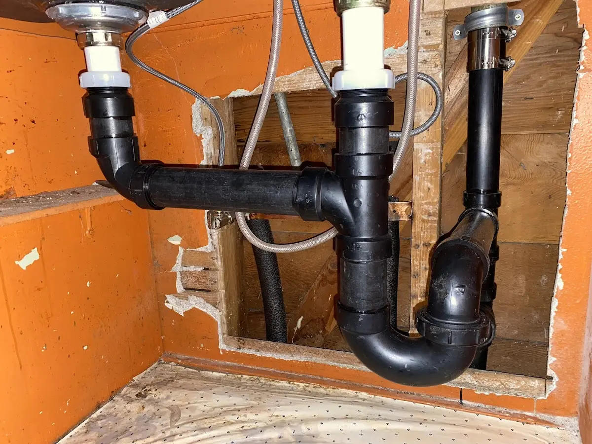 Professional Shower Installation equipment and tools on the job in Homer